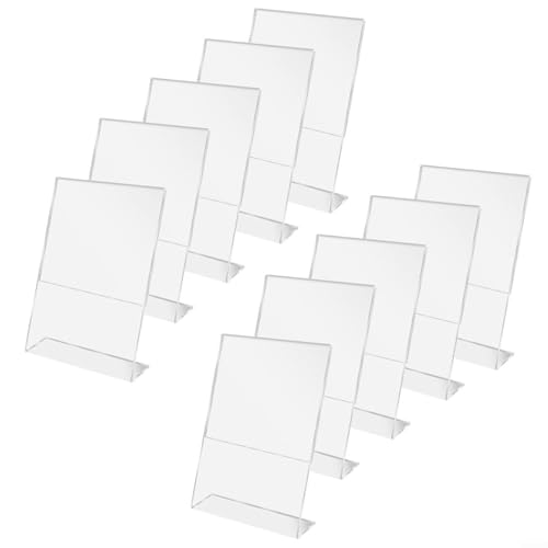 Präsentationsständer aus Acryl, für Fotos und Memos, 10 Stück, stilvolle Schreibtisch-Präsentationslösung (B) von UTTASU