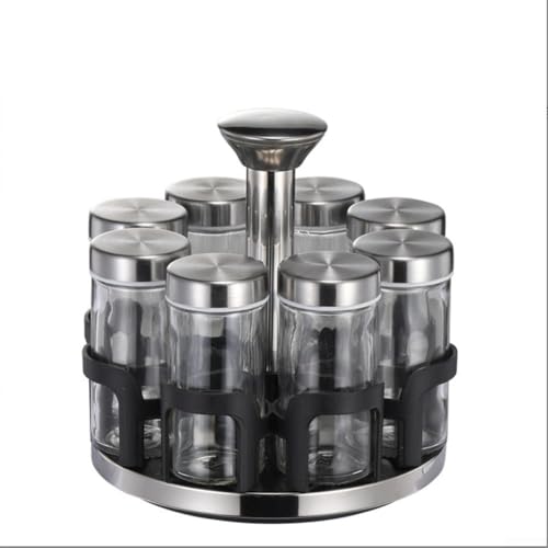 Praktischer Gewürz-Sprinkler für die Küche, drehbar und einfach zu bedienen, mehrere Löcher (Silber) von UTTASU