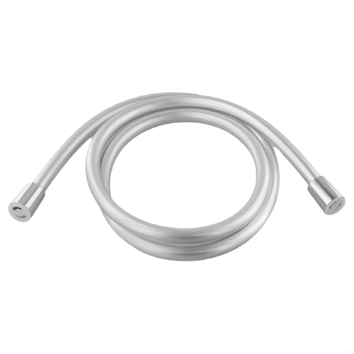 Premium 1 5M PVC Brauseschlauch Perfekte Kompatibilität mit Handbrausen, Flexible Nutzung (Grau) von UTTASU