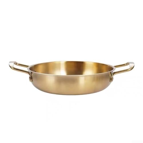 Ramen-Suppentopf, 18 cm, stabile Edelstahl-Konstruktion zum Kochen und Servieren mit Leichtigkeit (Gold) von UTTASU