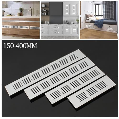 Rechteckige 60 mm Aluminium-Lüftungsgitter-Abdeckung für Schrank, Kleiderschrank und geschlossene Raumbelüftung (60 x 250 mm) von UTTASU