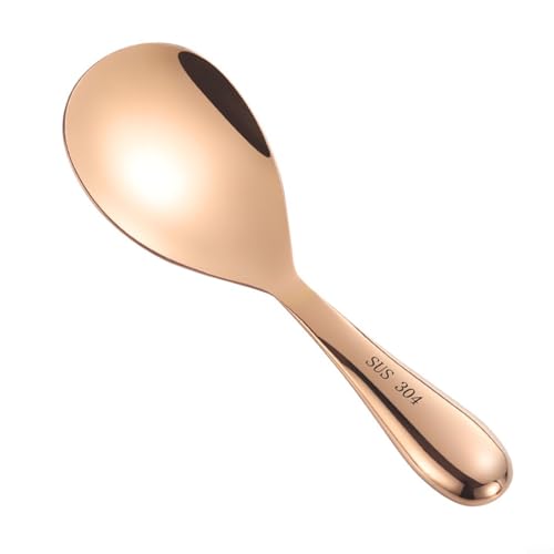 Reislöffel aus Edelstahl mit ergonomischem Design, keine Eigenschaften für einfaches Servieren von Speisen (C) von UTTASU