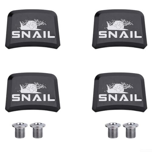 Rennrad Single Speed Kettenblattschrauben mit Vierkantmuttern aus Aluminium, 4 Stück (schwarz) von UTTASU