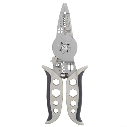 Robuste Abisolierzange und Crimpzange für elektrische Kabelarbeiten, mit bequemer Griffklinge für robuste Materialien von UTTASU