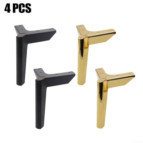 Robuste Möbelbeine für Sofa, Bett und Schrank, 4 Beine aus Karbonstahl, goldfarben, 10 cm Robuste Möbelbeine für Sofa, Bett und Schrank, 4 Beine aus Karbonstahl, goldfarben, 10 cm von UTTASU