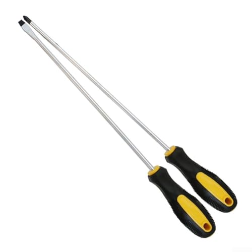 Robuster 30,5 cm verlängerter magnetischer Schraubendreher für anspruchsvolle Arbeitsbereiche (2-teiliges Set) von UTTASU