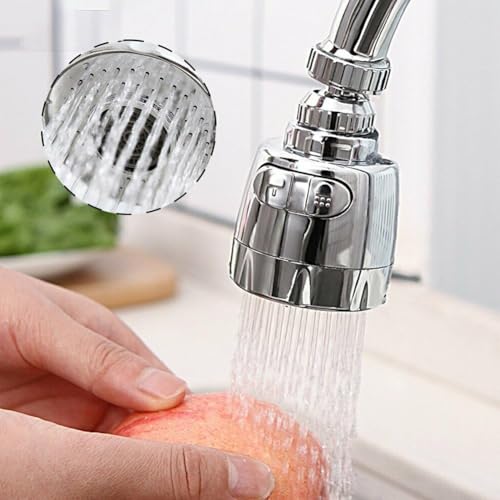 Rotierender Wasserhahn-Sprühkopf für Küchenspülen, wassersparender Luftsprudler mit zwei Funktionen von UTTASU