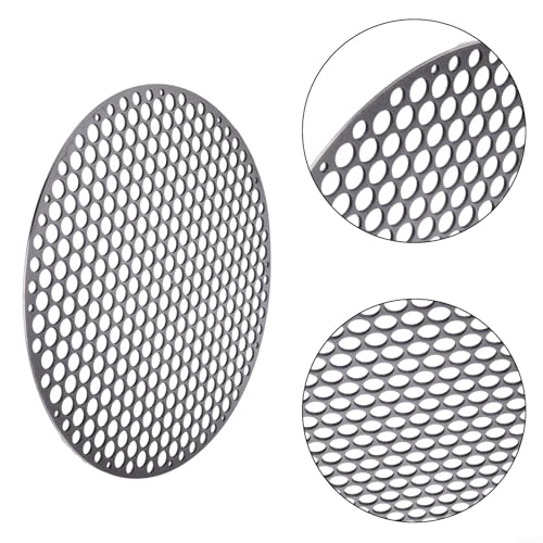 Rundes Grillrost aus Edelstahl zum Grillen, Backen, Kühlen und Dämpfen Grillmatte für Holzkohleofen (26 cm) von UTTASU