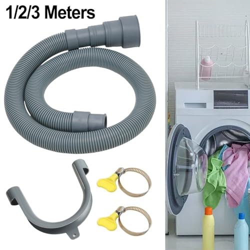Schlanke und funktionale Kompatibilität des 23 m langen Ablaufschlauch-Sets für Waschmaschine/Geschirrspüler (3 Meter) von UTTASU