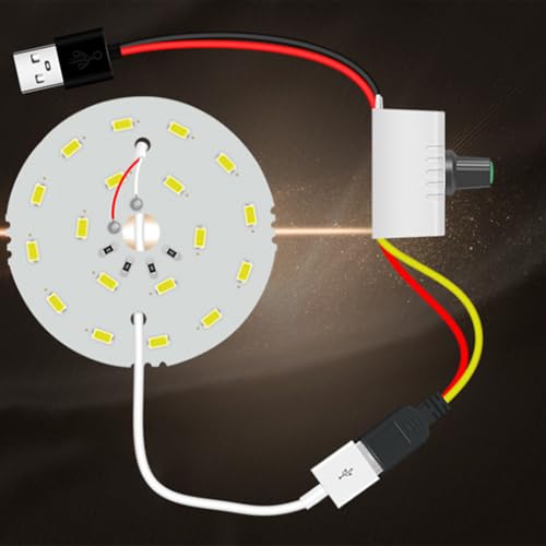 Schreibtischlampe mit USB-Netzteil, zum Lesen und Lernen, energieeffizientes und helles Licht (Licht) von UTTASU