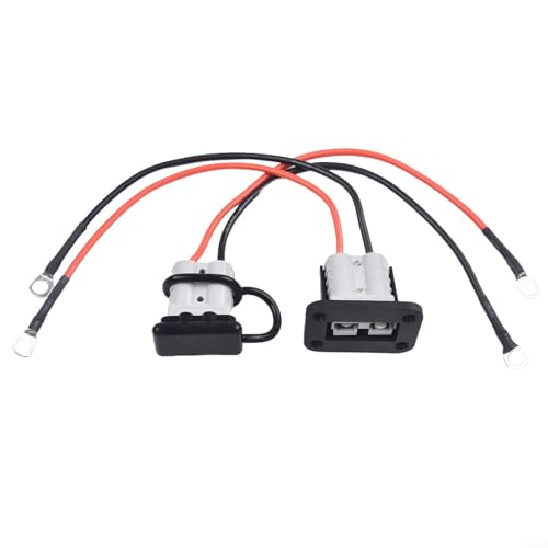 Sichern Sie Ihre Stromanschlüsse mit der Halterung und den flexiblen Kabeln in diesem Batterie-Anschluss-Set (10 AWG) von UTTASU
