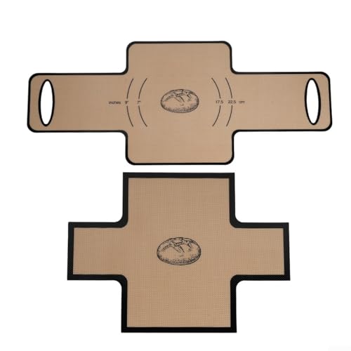 Silikon-Backformen für Kastenformen, perfekt für Hobbybäcker (schwarz) von UTTASU
