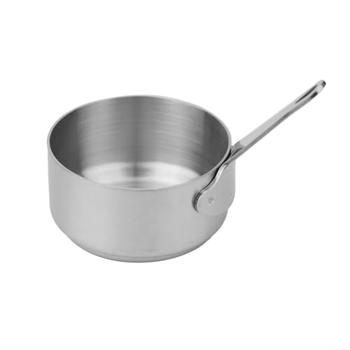 Smart Design Mini-Saucenpfanne Edelstahl Milchtopf mit Loch zum Aufhängen von UTTASU