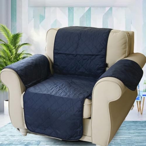 Sofa-Schonbezug, der Schutz vor Kindern und Haustieren bietet, pflegeleichtes Material (dunkelblau) von UTTASU