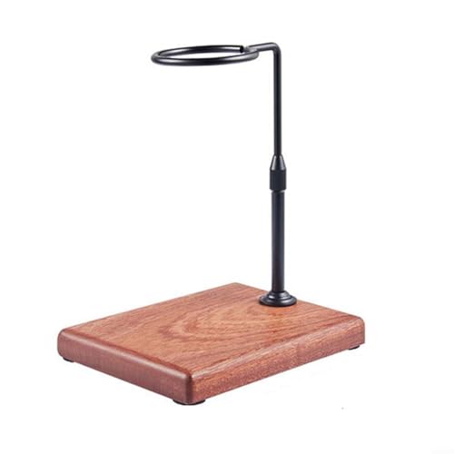 Stilvolle Kaffeestation mit Holzsockel und verstellbarem Filterhalter verbessert Ihr Kaffeebrüh-Setup (schwarzA) von UTTASU