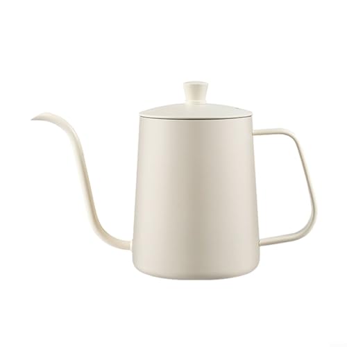 Stilvoller Edelstahl-Kaffeekessel 350600 ml Ausgieß-Design (600 ml abgestufter Deckel) von UTTASU