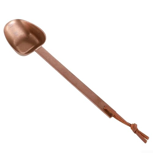 Stilvoller und funktionaler Kaffeebohnenlöffel aus 304 Edelstahl, perfekter Begleiter für Ihre täglichen Brau-Rituale (Roségold) von UTTASU