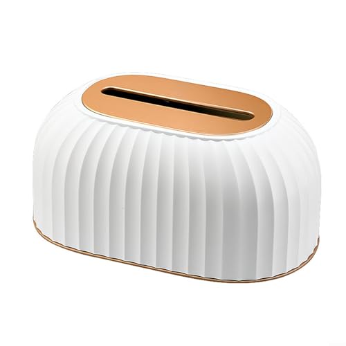 Taschentuchbox mit modernem nordischem Design, eine schöne Art, Taschentücher zu Hause oder im Büro zu organisieren (weiß) von UTTASU
