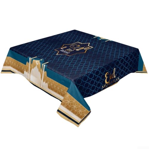 Tischdecke, wasserdicht, Polyester, Eid, für Ramadan-Feier zu Hause (B) von UTTASU