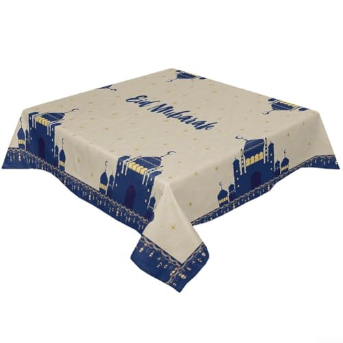 Tischdecke Eid Polyester Wasserdicht für Ramadan Feiern zu Hause (E) von UTTASU