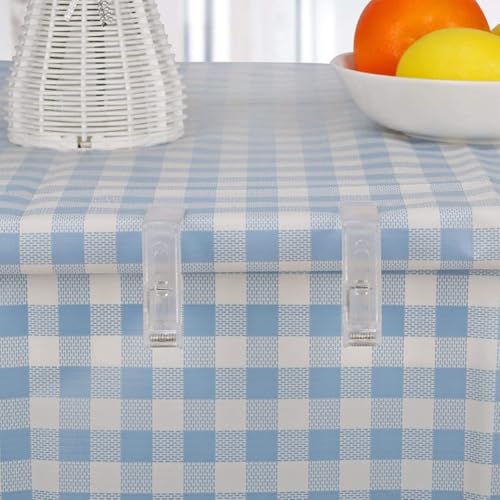 Tischdeckenhalter, 4 Clips für stabile und sichere Tischdecken bei Versammlungen (transparent) von UTTASU
