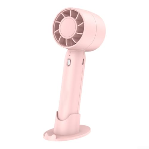 Tragbarer Desktop-Ventilator, Mini-Turbine mit USB-Aufladung für leisen Betrieb überall (Rosa) von UTTASU