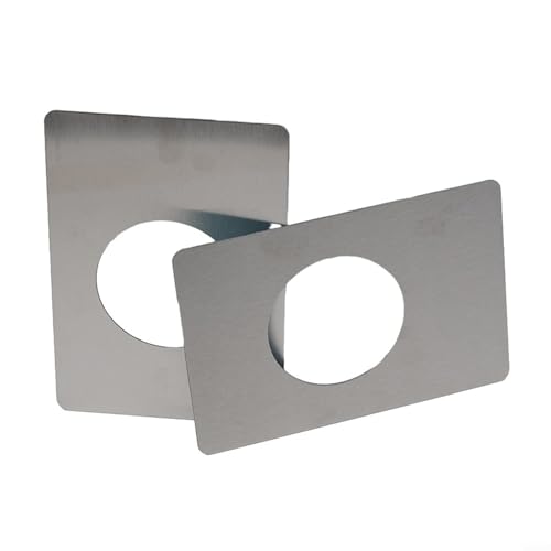 Türschloss-Reparaturplatten-Set aus Edelstahl, 2 Stück, zur Sicherung von Knöpfen und Bolzen von UTTASU