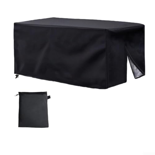 UTTASU 420D Oxford Stoff Gartenwagen Abdeckung Faltwagen Schutzhülle Wasserdicht Outdoor Regenschutz mit Aufbewahrungstasche für Camping Einkaufen Festival Schwarz Silber (Schwarz) von UTTASU