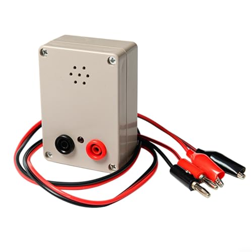 UTTASU 9V Elektronischer Durchgangsprüfer Leitungstester Mit Summer Und LED-Anzeige Für Kabel PCB Schaltungen Multimeter Messgerät Mit Krokodilklemmen Und Prüfspitzen(C) von UTTASU