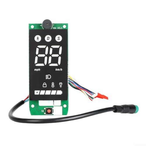 UTTASU Elektroroller Armaturenbrett für Xiaomi Elektroroller Armaturenbrett Leiterplatte Display Panel für 4Lite 2. Generation Scooter Blinker Bedienfeld ABS Material (A) von UTTASU
