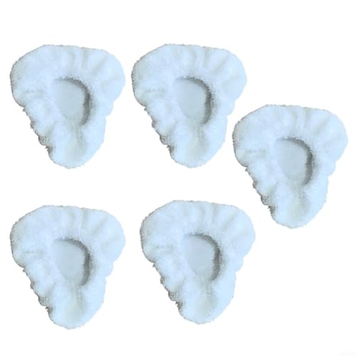 UTTASU For Dupray Small Triangle Bonnets, wiederverwendbare Mikrofaser-Reinigungspads für McCulloch und Awasky Dampfreiniger, doppellagiges Design für effektive Reinigung auf Fliesen (5 Stück) von UTTASU