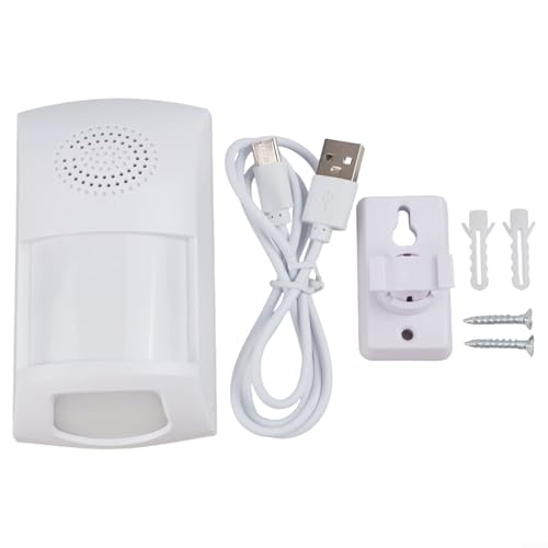 UTTASU Für Tuya WiFi PIR Bewegungsmelder Alarm mit Sound Licht 110DB Infrarot Detektor Anti Pet Smart Home Sicherheitssystem App Fernbedienung 360 Grad Überwachung Weiß von UTTASU