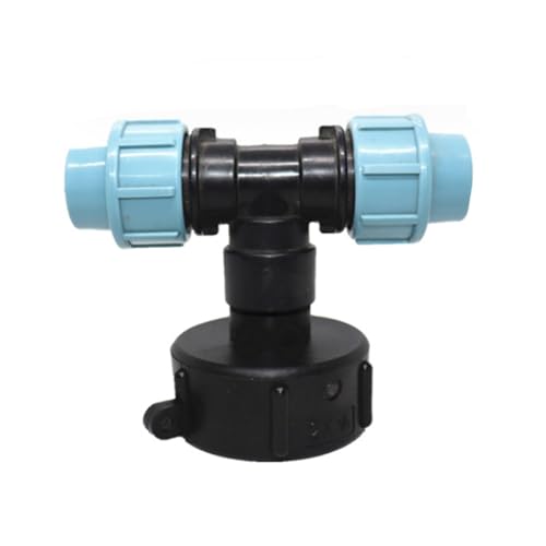 UTTASU IBC Tankgewindeanschluss, S60X6 Gartengrobgewinde, IBC-Tankadapter-Anschluss für 25 mm T-Auslass, PE-Armaturen von UTTASU