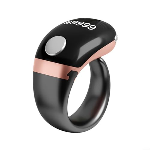 UTTASU Intelligenter Ring Counter Mit LCD Anzeige - Wiederaufladbarer Digitaler Fingerzähler Mit 3 Größeneinstellungen Und Datenschutzfunktion(Gold) von UTTASU