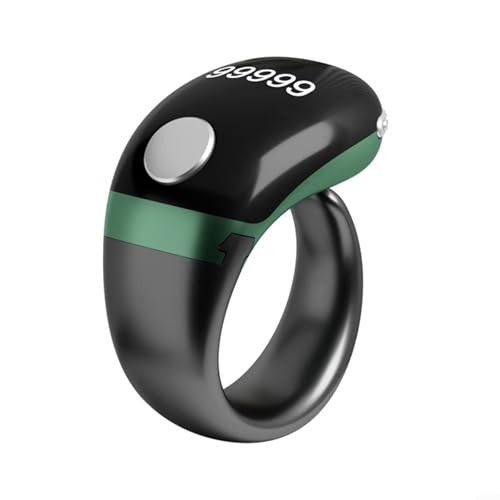 UTTASU Intelligenter Ring Counter Mit LCD Anzeige - Wiederaufladbarer Digitaler Fingerzähler Mit 3 Größeneinstellungen Und Datenschutzfunktion(Green) von UTTASU