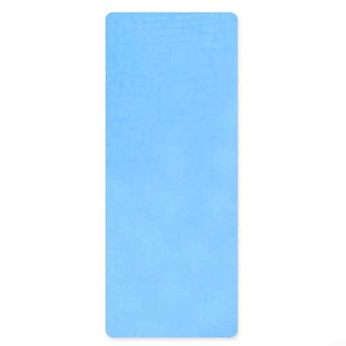 UTTASU Mikrofaser-Yogamatten-Handtuch, rutschfest, mit hoher Absorption, für Hot Yoga, Training, Fitness, Pilates, Meditation, 184 x 62 cm (blau) von UTTASU