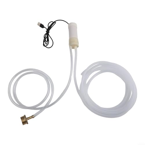 UTTASU Mini USB Wasserpumpe 4L/min Selbstansaugend Kompakt Weiß Automatik Stopp Aquarium Pflanzen Bewässerung(3Meter) von UTTASU