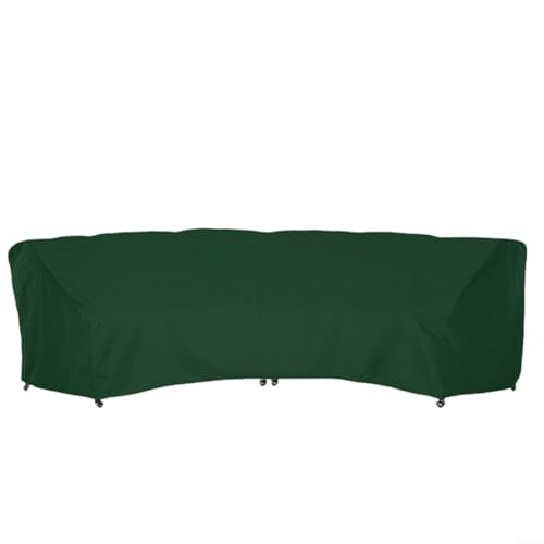 UTTASU Outdoor Furniture Cover Heavy Duty Sectional Curved Sofa Protector Black 210D Oxford Fabric Weather Resistant Garden Patio Couch Shield(228x116x86cm) von UTTASU