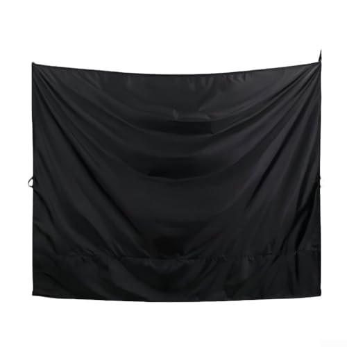 UTTASU Oxford Tuch Hecktürvorhänge 180 cm x 230 cm schwarz Sichtschutz für Auto Camper Van LKW SUV Reisen Camping mit verstellbaren Kordelzügen zum Aufhängen von UTTASU