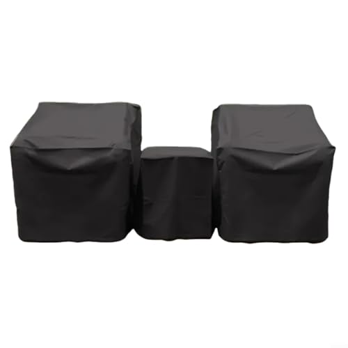 UTTASU Oxford Tuch Outdoor Möbel Abdeckung Kit Tisch Stuhl Schutz Set Wetterbeständig Terrassenabdeckungen Schwarz 3-teiliges Set von UTTASU