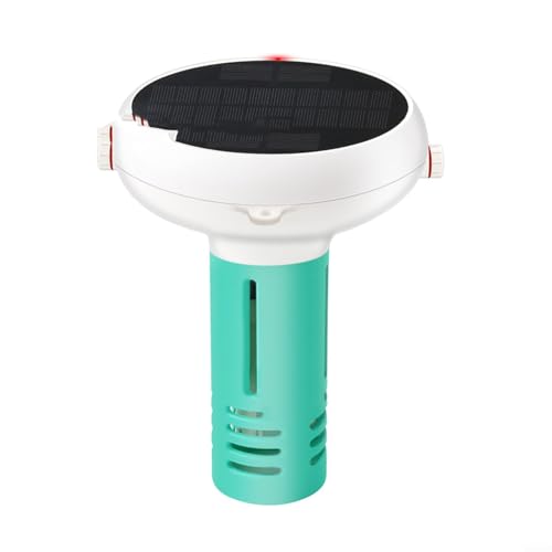 UTTASU Smart Wireless Digitaler Pool Monitor Schwimmbad Wassertester Für PH ORP Chlor Salzgehalt Temperatur Mit Solarbetrieb Und App-Steuerung(B) von UTTASU