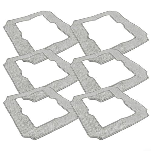 UTTASU Wischmopp-Pad-Set für Liectroux YW509 Professionelle Bodenwischtücher, 6 Stück, wiederverwendbare Ersatzteile mit Rundum-Design für mehrere Oberflächen von UTTASU