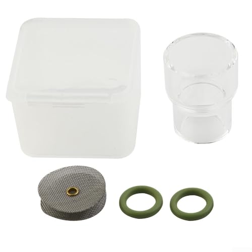 WIG Clear Visualisierungsdüse für WP9/17/18/20/26 Glas mit O-Ringen für längere Lebensdauer (12 mit Netz) von UTTASU