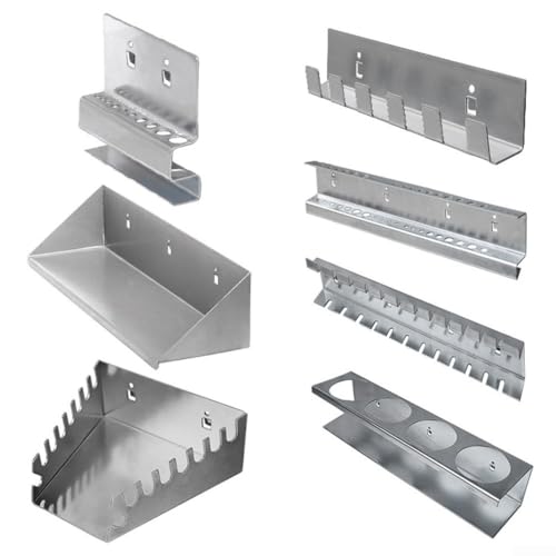 Wandmontiertes Regal für Hardware-Werkzeuge einschließlich Schraubendreher und Schraubenschlüssel, unterstützt bis zu 35 kg (Bohrerhalter) von UTTASU