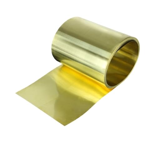 1 Meter dünner Messingblechstreifen – hochreine Messingfolienplatte, 10–50 mm Breite, H62-Metallfolie for Präzisionsinstrumente(0.2 * 1M*30MM) von UTTDP
