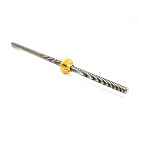 1 Stück 304 SS T10 Leitspindel mit Messingmutter for 3D-Drucker und Linearführungen – 3 mm Steigung, 3 mm Führung, langlebig und einfach zu installieren(900mm with Nut) von UTTDP