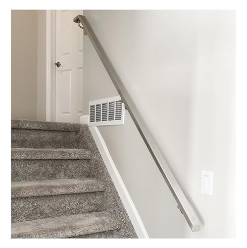 1 Stück anpassbare Edelstahl-Handläufe for Treppen – 1,6 bis 20 Fuß lange Sicherheits-Haltegriffe zur Wandmontage(350cm) von UTTDP