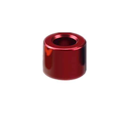 10 Stück flache Aluminium-Unterlegscheiben – runde, hohle Abstandshalter ohne Gewinde for RC-Modelle, Elektronik und Maschinen(Red,D2.1xD4xL12mm) von UTTDP