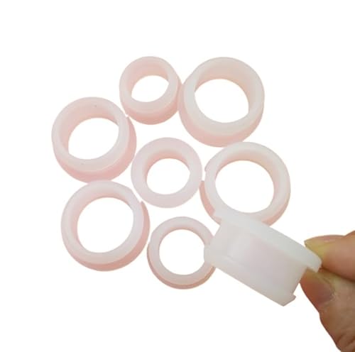 10 Stück transparente Silikon-Lochstopfen 2–25 mm – lebensmittelechter, hitzebeständiger Kabelschutz(A17mm(Hole13mm)) von UTTDP