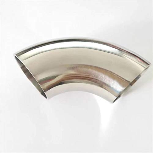 1pc OD Sanitary 90 Degree Elbow Pipe Fitting - 304 Stainless Steel Exhaust Connector for Easy Installation(102mm) von UTTDP